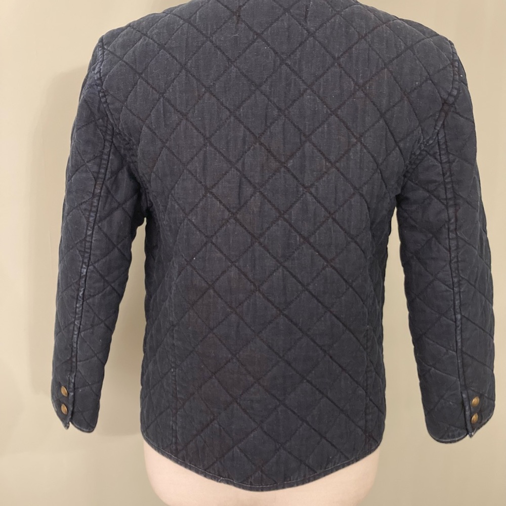 Ralph Lauren Jeans Dark Wash Quilted Denim Jacket - Picture 2 of 9